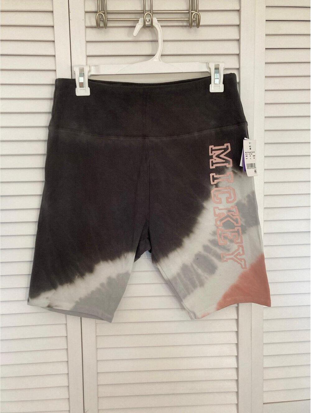 Disney Mickey Tie Dye Biker Shorts Juniors M